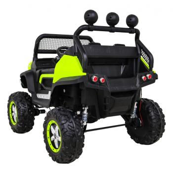 Mercedes Benz Unimog dla dzieci Zielony + Napęd 4x4 + Pilot + Bagażnik + Wolny Start + MP3 LED